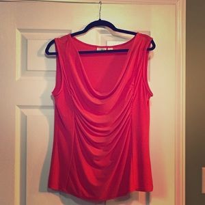 PRICE DROP - Cato’s Ruched Sleeveless Blouse